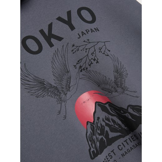 Sinsay - Bluza z nadrukiem na plecach - Inny Sinsay 2XL Sinsay