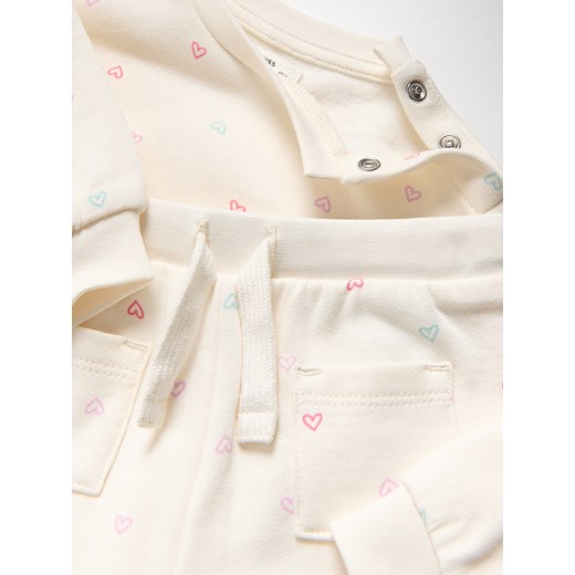 Reserved - Dwuczęściowy komplet dresowy - złamana biel Reserved 74 (6-9 m.) Reserved