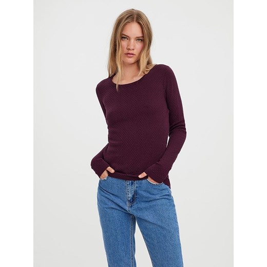 Vero Moda Sweter w kolorze bordowym ze sklepu Limango Polska w kategorii Swetry damskie - zdjęcie 185645426