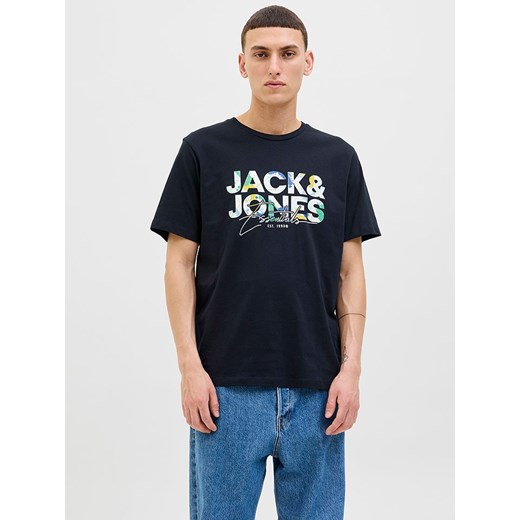 Jack &amp; Jones Koszulka &quot;Jjgeplas&quot; w kolorze granatowym ze sklepu Limango Polska w kategorii T-shirty męskie - zdjęcie 185645506