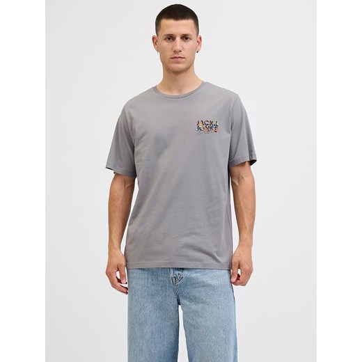 Jack &amp; Jones Koszulka &quot;Jjgeplas&quot; w kolorze szarym ze sklepu Limango Polska w kategorii T-shirty męskie - zdjęcie 185645527