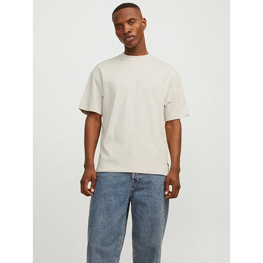 Jack &amp; Jones Koszulka &quot;Jjeurban Edge&quot; w kolorze kremowym ze sklepu Limango Polska w kategorii T-shirty męskie - zdjęcie 185645647