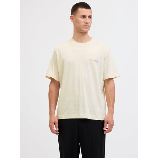 Jack &amp; Jones Koszulka &quot;Jorbillyburg Photo&quot; w kolorze kremowym ze sklepu Limango Polska w kategorii T-shirty męskie - zdjęcie 185645666