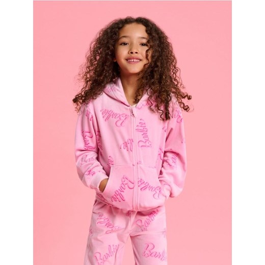 Sinsay - Bluza z kapturem Barbie - różowy ze sklepu Sinsay w kategorii Bluzy dziewczęce - zdjęcie 185648319