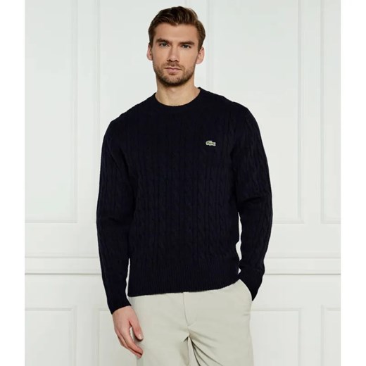 Lacoste Wełniany sweter | Classic fit ze sklepu Gomez Fashion Store w kategorii Swetry męskie - zdjęcie 185648505