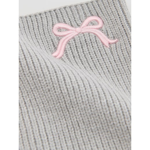 Reserved - Komin z haftem - jasnoszary Reserved ONE SIZE Reserved