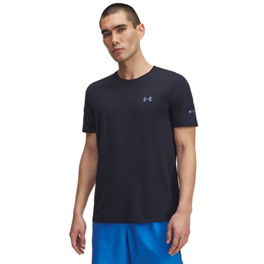 Męska koszulka do biegania Under Armour UA Seamless Stride SS - granatowa ze sklepu Sportstylestory.com w kategorii T-shirty męskie - zdjęcie 185649989
