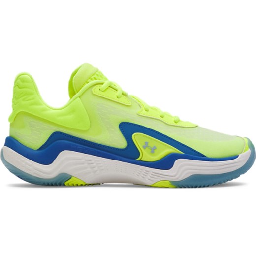 Buty do koszykówki uniseks Under Armour UA Spawn 7 - zielone ze sklepu Sportstylestory.com w kategorii Buty sportowe męskie - zdjęcie 185650045