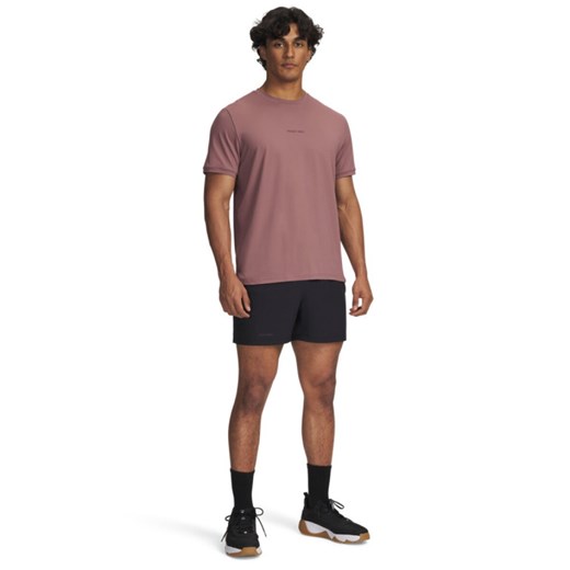 Męskie spodenki treningowe Under Armour Project Rock Ultimate Short - czarne ze sklepu Sportstylestory.com w kategorii Spodenki męskie - zdjęcie 185650095
