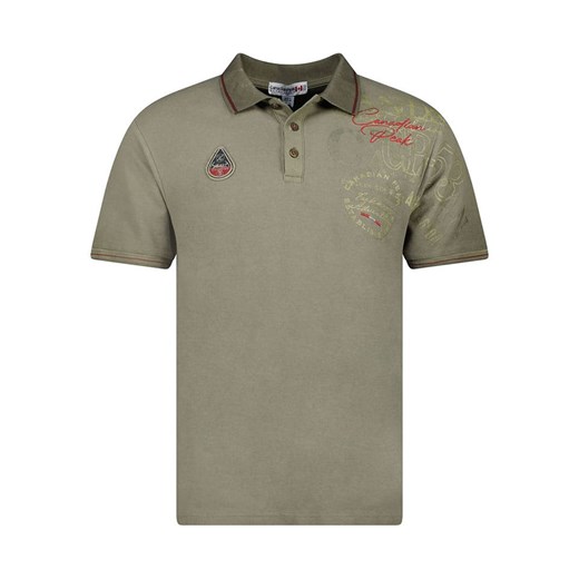 Canadian Peak Koszulka polo &quot;Kadventureak&quot; w kolorze khaki ze sklepu Limango Polska w kategorii T-shirty męskie - zdjęcie 185650656