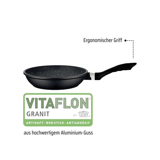 GSW Patelnia &quot;Gourmet&quot; w kolorze czarnym - Ø 24 cm Gsw onesize wyprzedaż Limango Polska