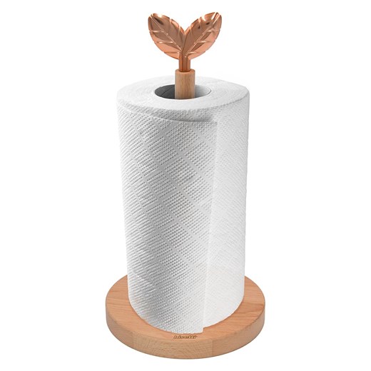 Bisetti Uchwyt w kolorze jasnobrązowym na ręcznik papierowy - wys. 31 x  Ø 15 cm ze sklepu Limango Polska w kategorii Akcesoria kuchenne - zdjęcie 185650937