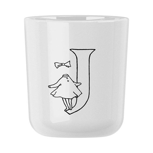 RIG-TIG Kubek &quot;Moomin ABC - J&quot; w kolorze białym - 200 ml ze sklepu Limango Polska w kategorii Kubki - zdjęcie 185650948