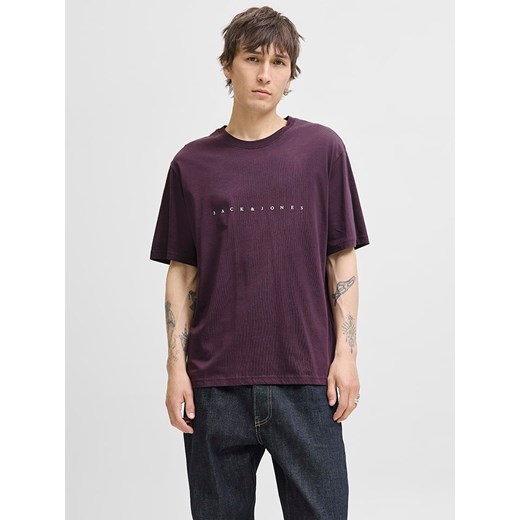 Jack &amp; Jones Koszulka &quot;Jjestar&quot; w kolorze fioletowym ze sklepu Limango Polska w kategorii T-shirty męskie - zdjęcie 185651038