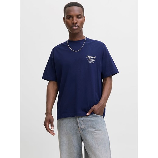 Jack &amp; Jones Koszulka &quot;Jormorrebro&quot; w kolorze granatowym ze sklepu Limango Polska w kategorii T-shirty męskie - zdjęcie 185651386