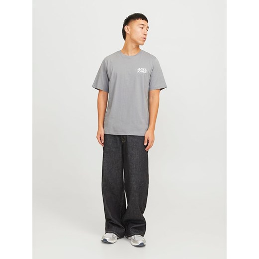 Jack &amp; Jones Koszulka &quot;Jjecorp&quot; w kolorze szarym ze sklepu Limango Polska w kategorii T-shirty męskie - zdjęcie 185652296