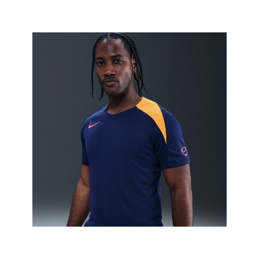 Męska koszulka piłkarska Dri-FIT Nike Strike - Niebieski ze sklepu Nike poland w kategorii T-shirty męskie - zdjęcie 185653015