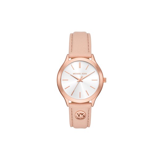 Zegarek Michael Kors Slim Runway MK7545 Różowy ze sklepu eobuwie.pl w kategorii Zegarki - zdjęcie 185653128