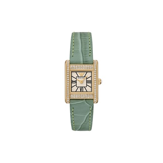 Zegarek Emporio Armani Classic AR11661 Zielony ze sklepu eobuwie.pl w kategorii Zegarki - zdjęcie 185653246