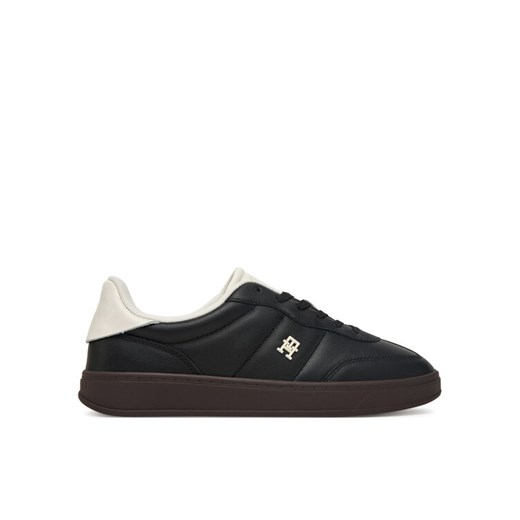 Sneakersy Tommy Hilfiger Heritage Shiny FW0FW08823 Czarny ze sklepu eobuwie.pl w kategorii Buty sportowe damskie - zdjęcie 185655875