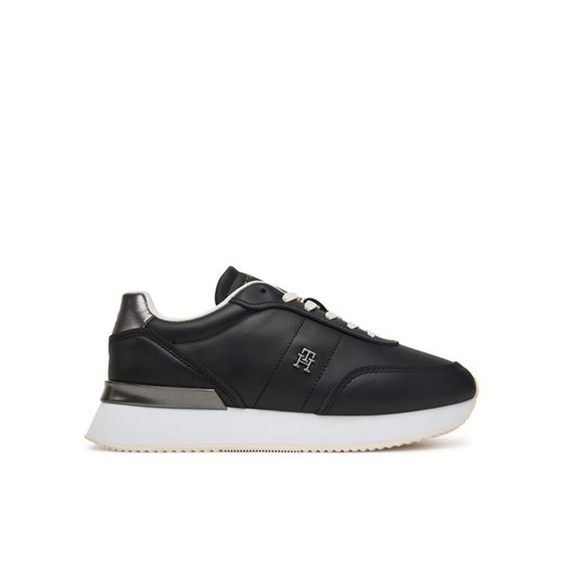 Sneakersy Tommy Hilfiger Chic Fashion Runner FW0FW08695 Czarny ze sklepu eobuwie.pl w kategorii Buty sportowe damskie - zdjęcie 185655898