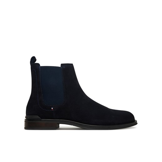 Sztyblety Tommy Hilfiger Corporate FM0FM05580 Granatowy ze sklepu eobuwie.pl w kategorii Buty zimowe męskie - zdjęcie 185656009