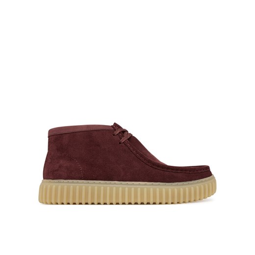 Trzewiki Clarks Torhill Hi 26183423 Bordowy ze sklepu eobuwie.pl w kategorii Buty zimowe męskie - zdjęcie 185656026