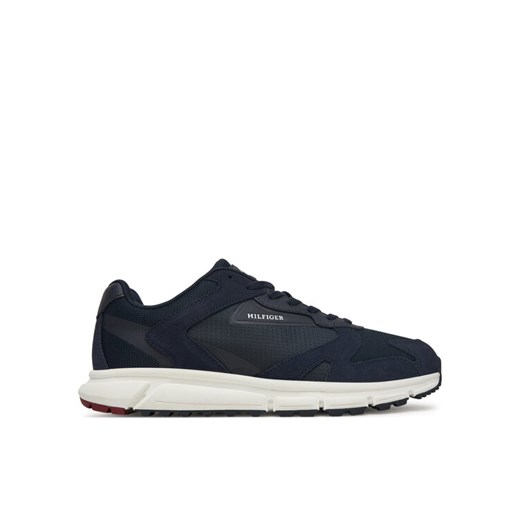 Sneakersy Tommy Hilfiger Outdoor Runner Mix FM0FM05574 Granatowy ze sklepu eobuwie.pl w kategorii Buty sportowe męskie - zdjęcie 185656075