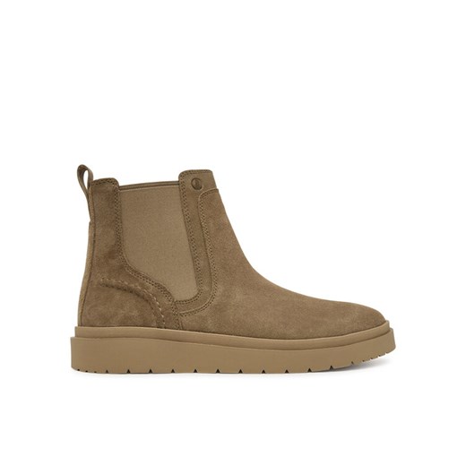 Sztyblety Clarks Polden Easy 26183407 Beżowy ze sklepu eobuwie.pl w kategorii Buty zimowe męskie - zdjęcie 185656106