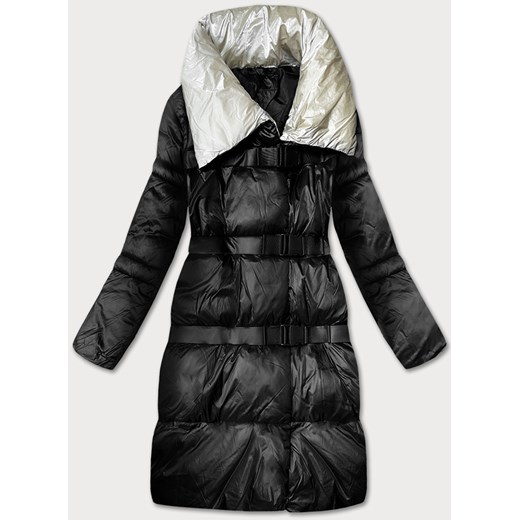 Kurtka zimowa z odpinanymi rękawami Factory Price czarna (TR8139) ze sklepu goodlookin.pl w kategorii Kurtki damskie - zdjęcie 185657187