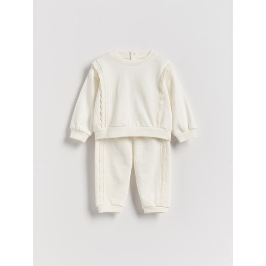 Reserved - Bawełniany komplet - złamana biel Reserved 68 (3-6 m.) Reserved