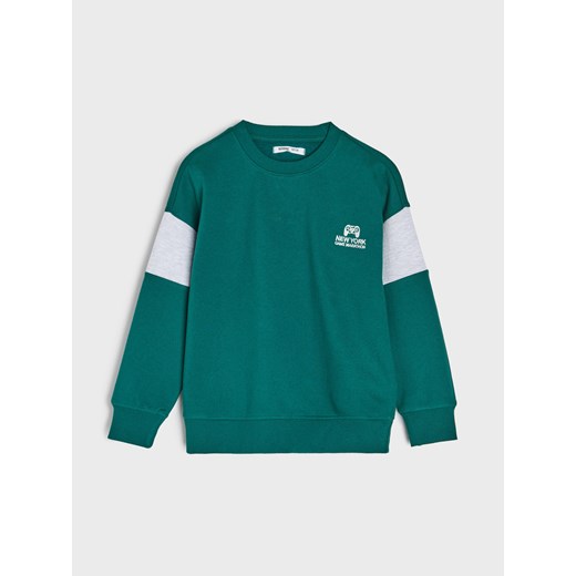 Sinsay - Komplet: bluza i spodnie - zielony Sinsay 110 (4-5 l) Sinsay