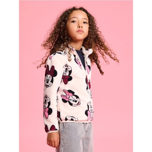 Sinsay - Bluza polarowa ze stójką Minnie Mouse - różowy - id: 049GA-03X - marki Sinsay - 185658748 Sinsay - Bluza polarowa ze stójką Minnie Mouse - różowy ze sklepu Sinsay w kategorii Bluzy dziewczęce - zdjęcie 185658748