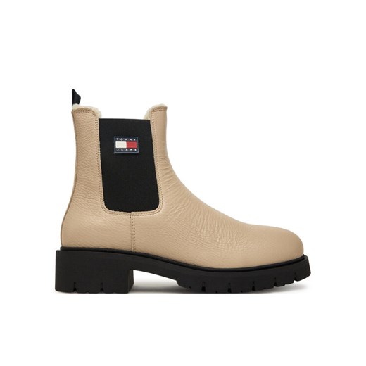 Tommy Jeans Sztyblety Tjw Chelsea Boot Wl EN0EN02826 Écru ze sklepu MODIVO w kategorii Botki - zdjęcie 185659128