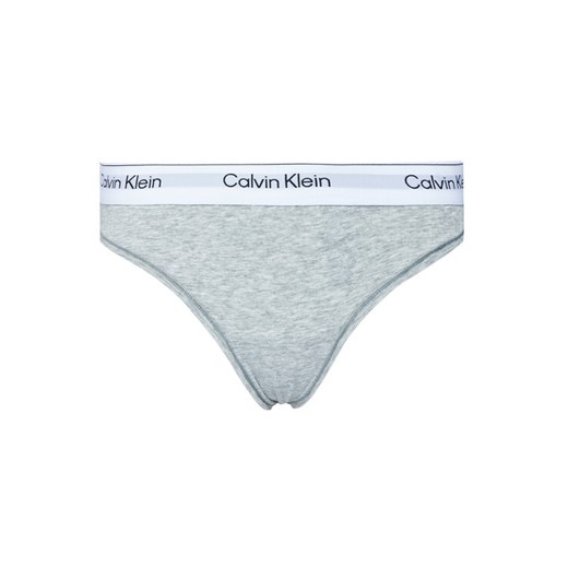 Calvin Klein Underwear Stringi LV00QF8518 Szary ze sklepu MODIVO w kategorii Majtki damskie - zdjęcie 185659129