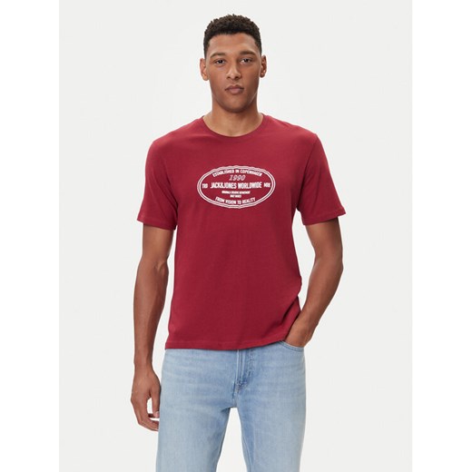 Jack&Jones T-Shirt York 12283800 Czerwony Relaxed Fit ze sklepu MODIVO w kategorii T-shirty męskie - zdjęcie 185659187
