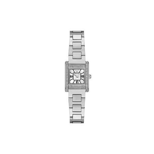 Emporio Armani Zegarek Mini Genni AR11662 Srebrny ze sklepu MODIVO w kategorii Zegarki - zdjęcie 185659215