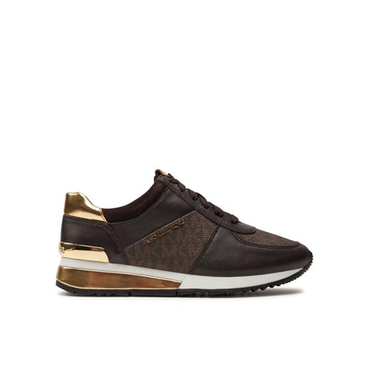 MICHAEL Michael Kors Sneakersy Allie Wrap Trainer 43R6ALFP2B Brązowy ze sklepu MODIVO w kategorii Buty sportowe damskie - zdjęcie 185659268