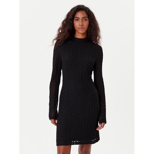 BARDOT Sukienka koktajlowa Vezza Floral 57152DB1 Czarny Regular Fit ze sklepu MODIVO w kategorii Sukienki - zdjęcie 185659316