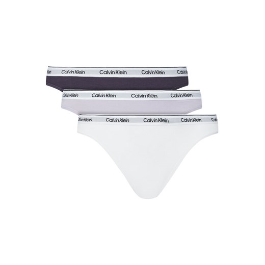 Calvin Klein Underwear Komplet 3 par stringów 000QD5209E Kolorowy ze sklepu MODIVO w kategorii Majtki damskie - zdjęcie 185659379