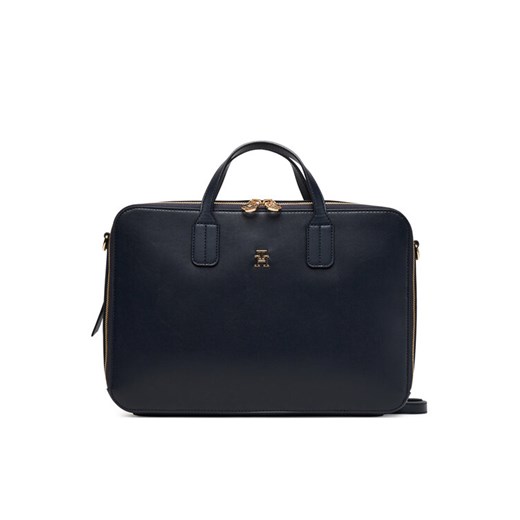 Tommy Hilfiger Torba na laptopa Th Icon Laptop Bag AW0AW18004 Granatowy ze sklepu MODIVO w kategorii Torby na laptopa - zdjęcie 185659437