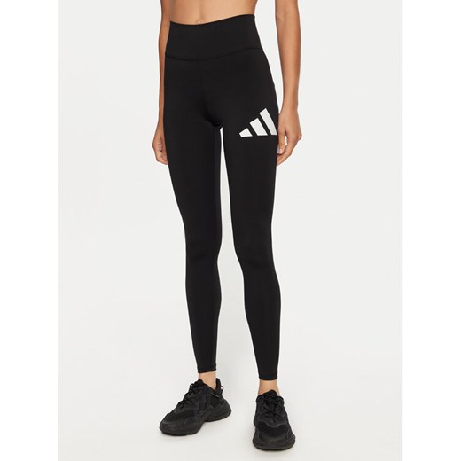 adidas Legginsy Train Essentials Big Logo JG3941 Czarny Slim Fit ze sklepu MODIVO w kategorii Spodnie damskie - zdjęcie 185659497