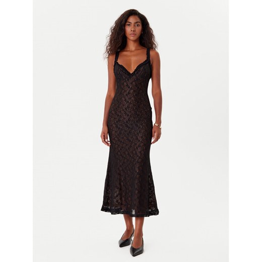 BARDOT Sukienka koktajlowa Alegra Stretch Lace 59964DB Czarny Regular Fit ze sklepu MODIVO w kategorii Sukienki - zdjęcie 185659525
