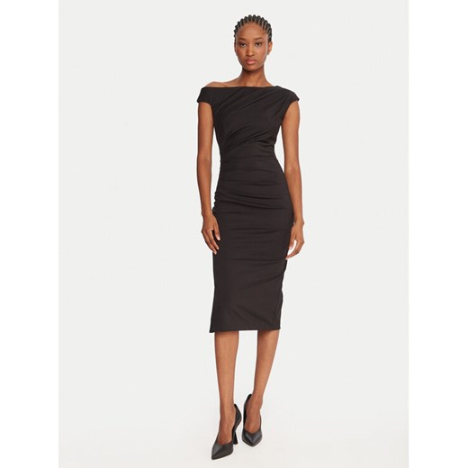 Rinascimento Sukienka koktajlowa CFC0125334003 Czarny Slim Fit ze sklepu MODIVO w kategorii Sukienki - zdjęcie 185659549