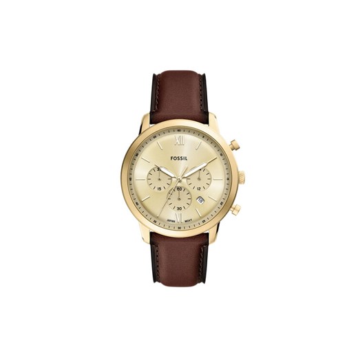 Fossil Zegarek Neutra Chronograph FS6113 Brązowy ze sklepu MODIVO w kategorii Zegarki - zdjęcie 185659557