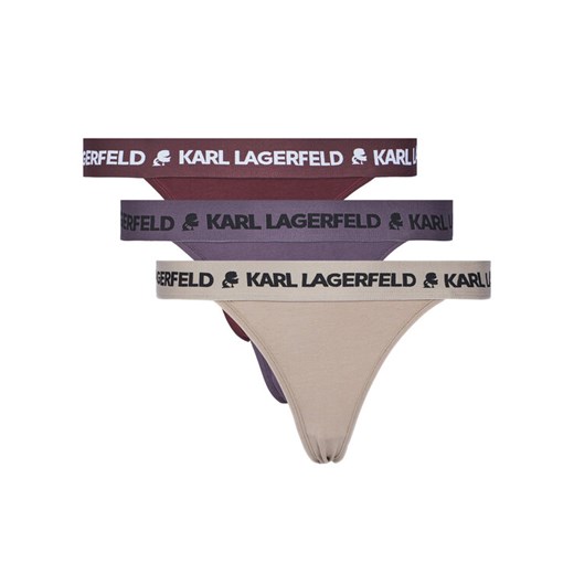 KARL LAGERFELD Komplet 3 par fig brazylijskich A1W47159 Kolorowy ze sklepu MODIVO w kategorii Majtki damskie - zdjęcie 185659567