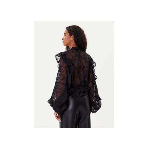 BARDOT Bluzka Frill Embroidered 59896TB2 Czarny Regular Fit 10 MODIVO