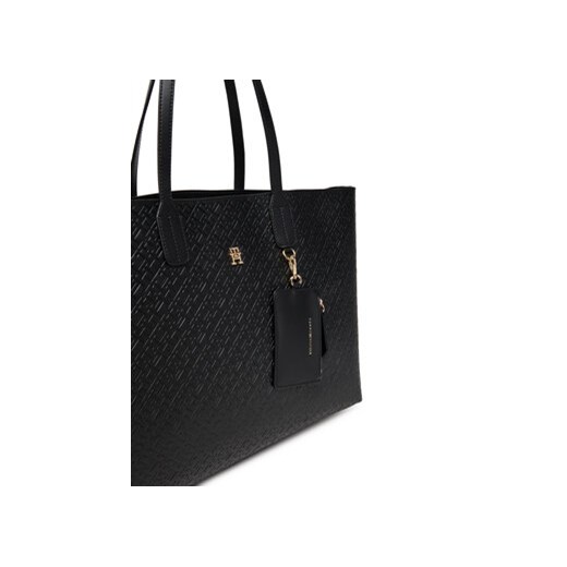 Tommy Hilfiger Torebka Th Icon Tote Mono AW0AW17687 Czarny Tommy Hilfiger OS MODIVO