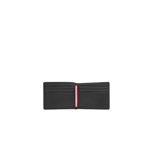 Tommy Hilfiger Duży Portfel Męski Th Corp Mini Cc Wallet AM0AM13739 Czarny Tommy Hilfiger OS MODIVO