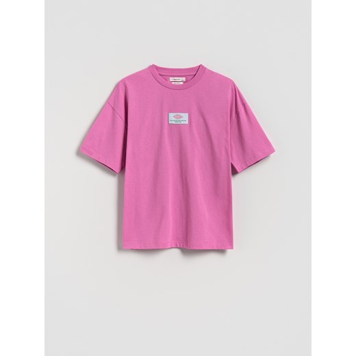Reserved - T-shirt z nadrukiem - fioletowy ze sklepu Reserved w kategorii Bluzki dziewczęce - zdjęcie 185662055